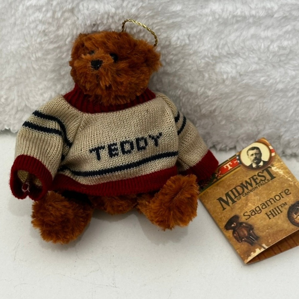 Midwest of Cannon Falls Sagamore Hill Teddy Bear Ornament 100th Anniversary 2002
